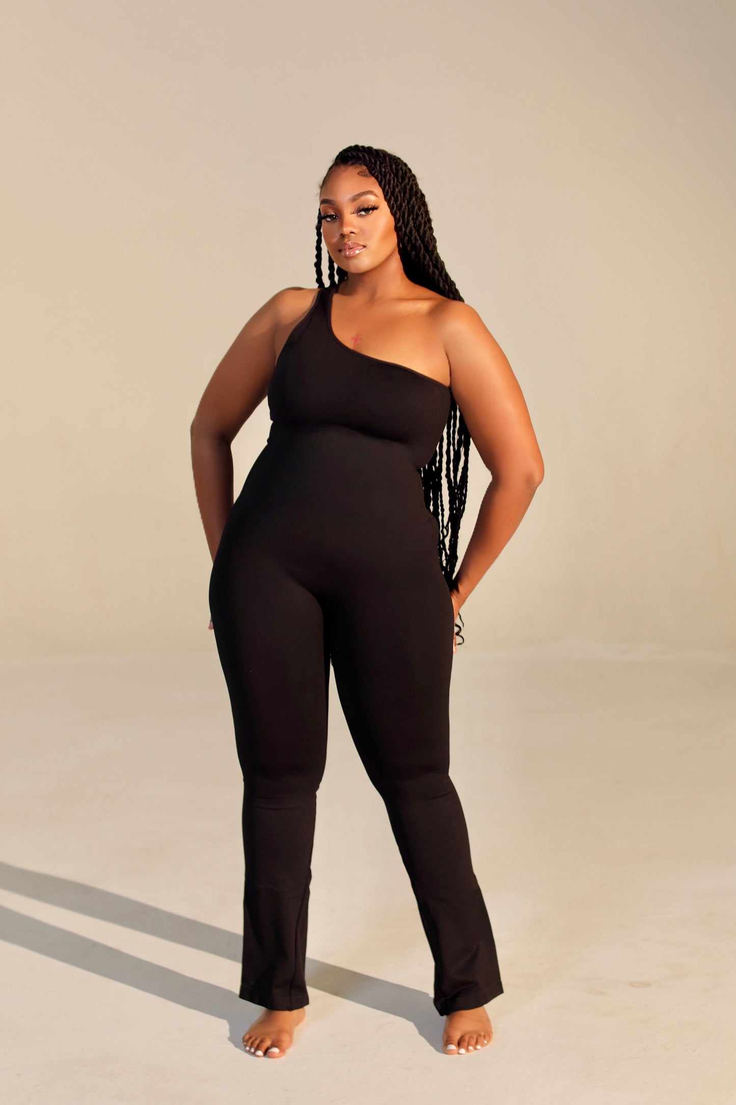 SculptGlam One Strap Jumpsuit