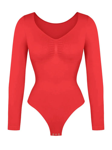 Red Be Mine Hourglass Sculpting Bodysuit
