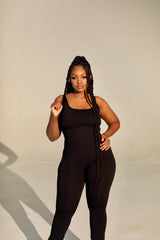 SculptGlam Square Neck Jumpsuit