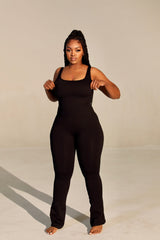 SculptGlam Square Neck Jumpsuit