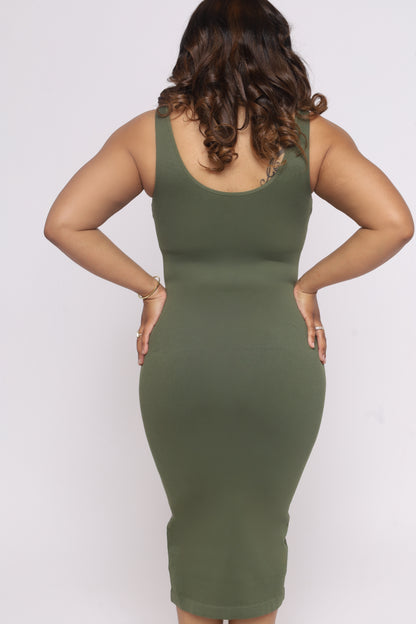 Mini V Neck Shapewear Dress