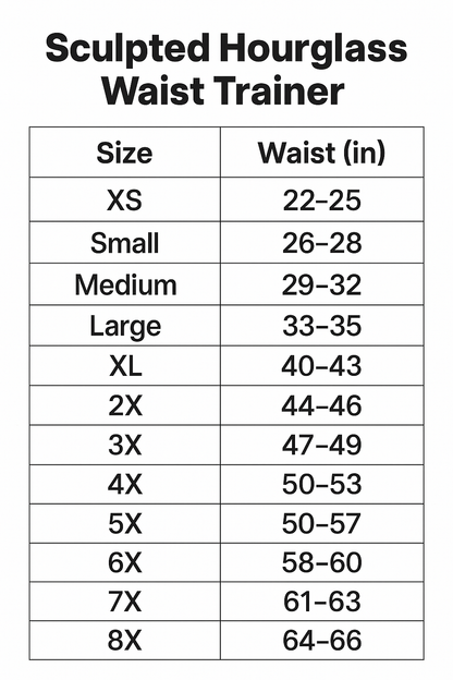 Sculpted Hourglass Waist Trainer