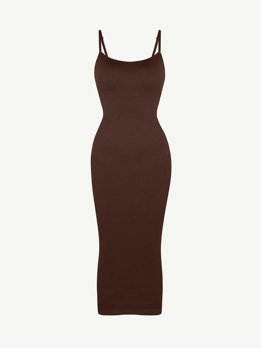 Long Spaghetti Strap Shapewear Dress