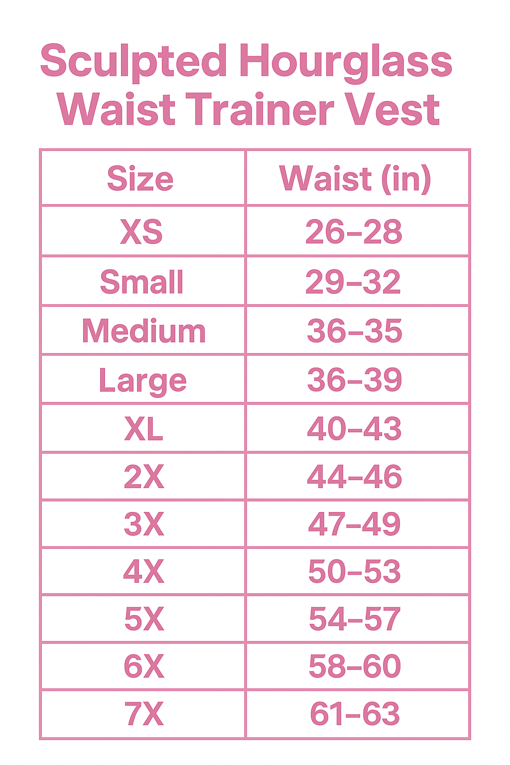 Sculpted Hourglass Waist Trainer Vest