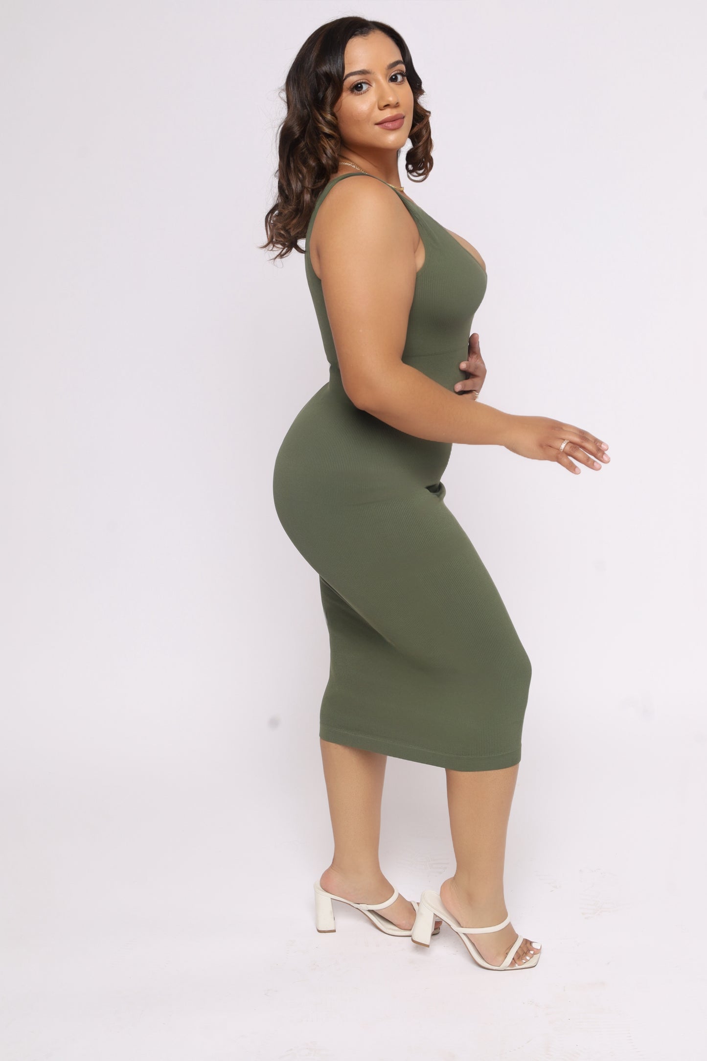 Mini V Neck Shapewear Dress