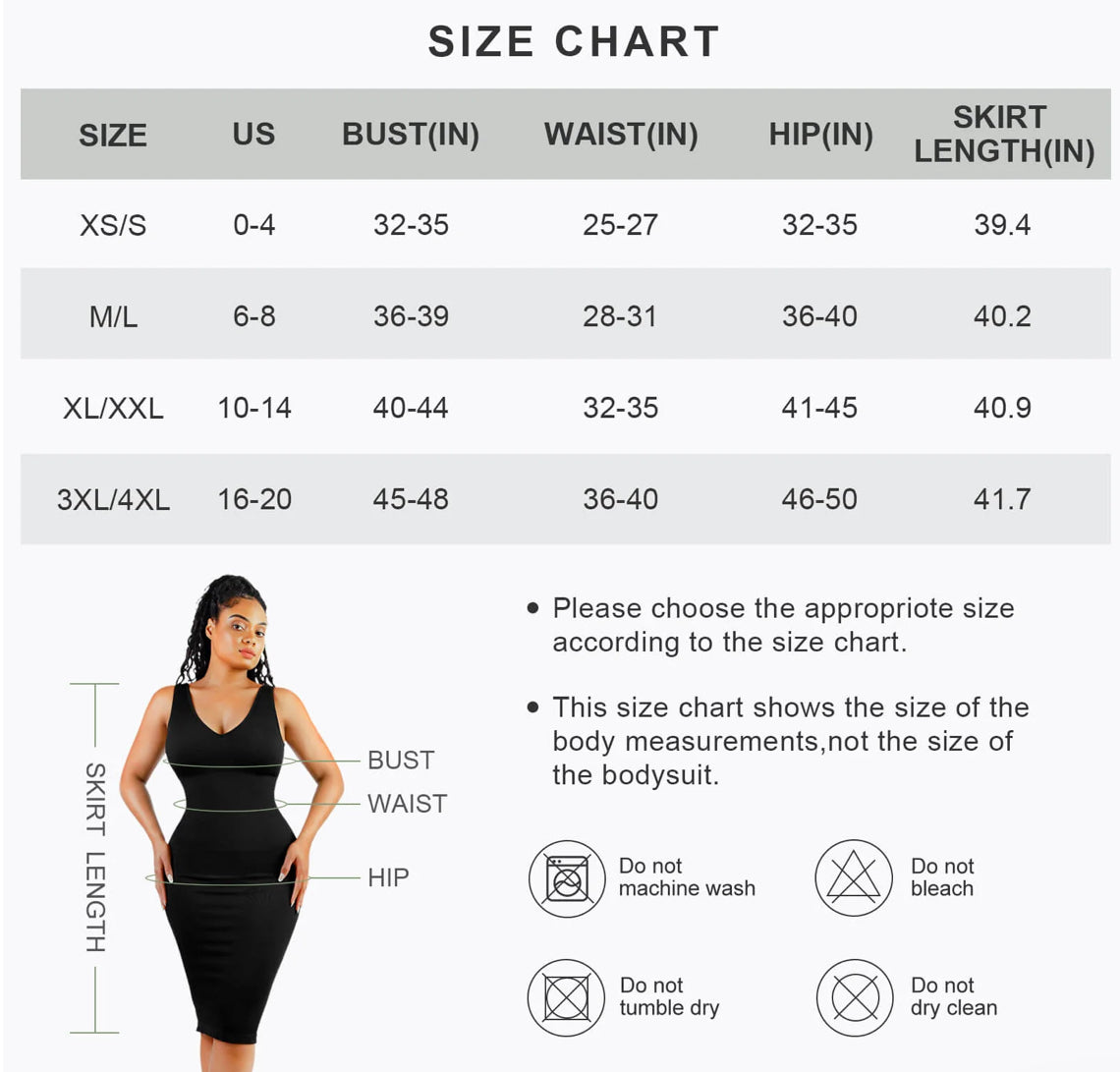 Mini V Neck Shapewear Dress