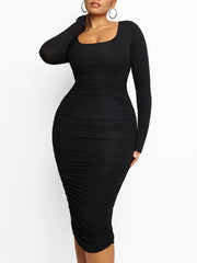 Ruched Slimming Dress