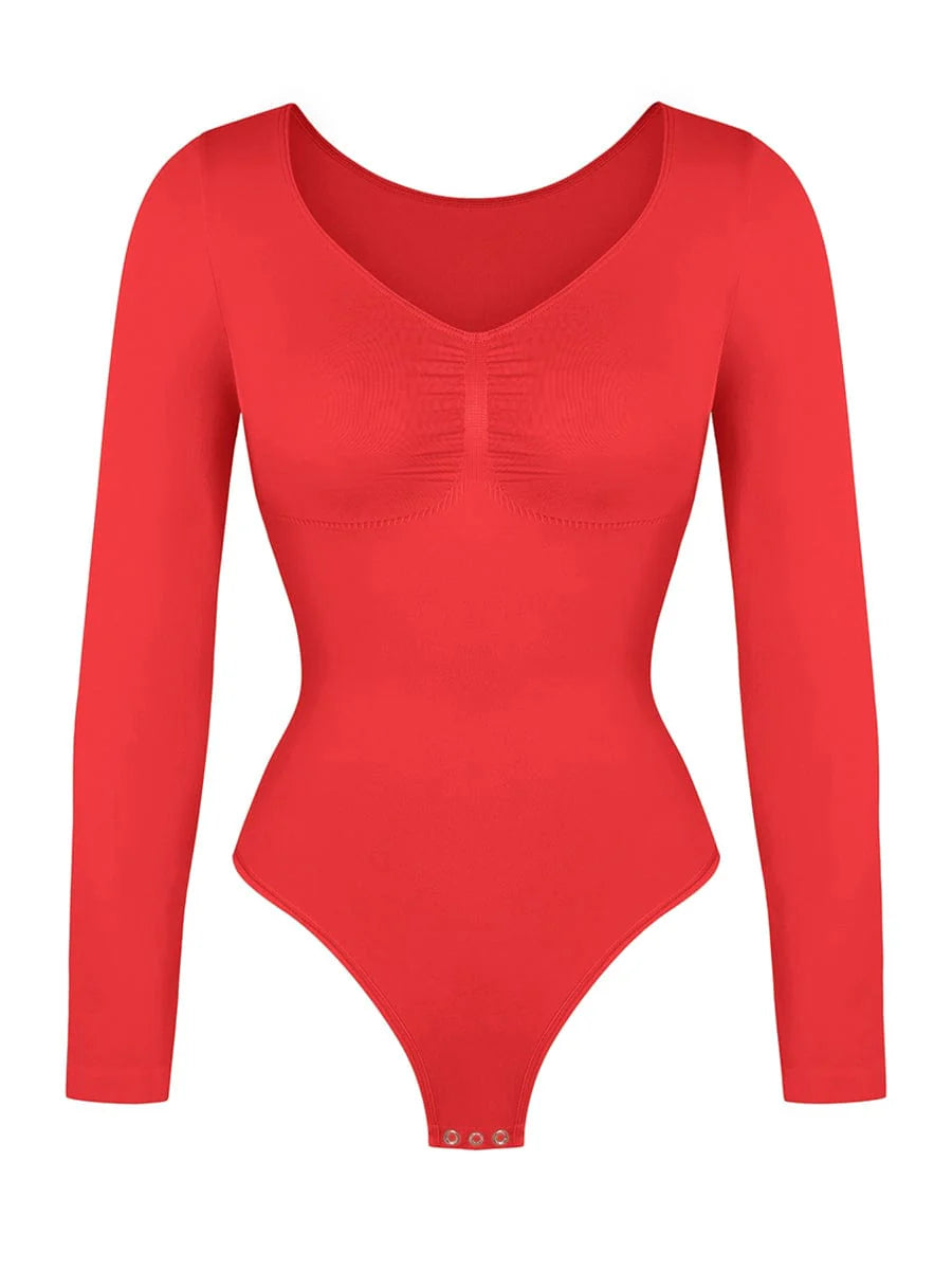 Red Be Mine Hourglass Sculpting Bodysuit