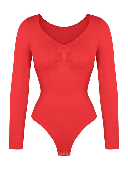 Red Be Mine Hourglass Sculpting Bodysuit