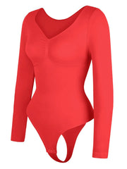 Red Be Mine Hourglass Sculpting Bodysuit