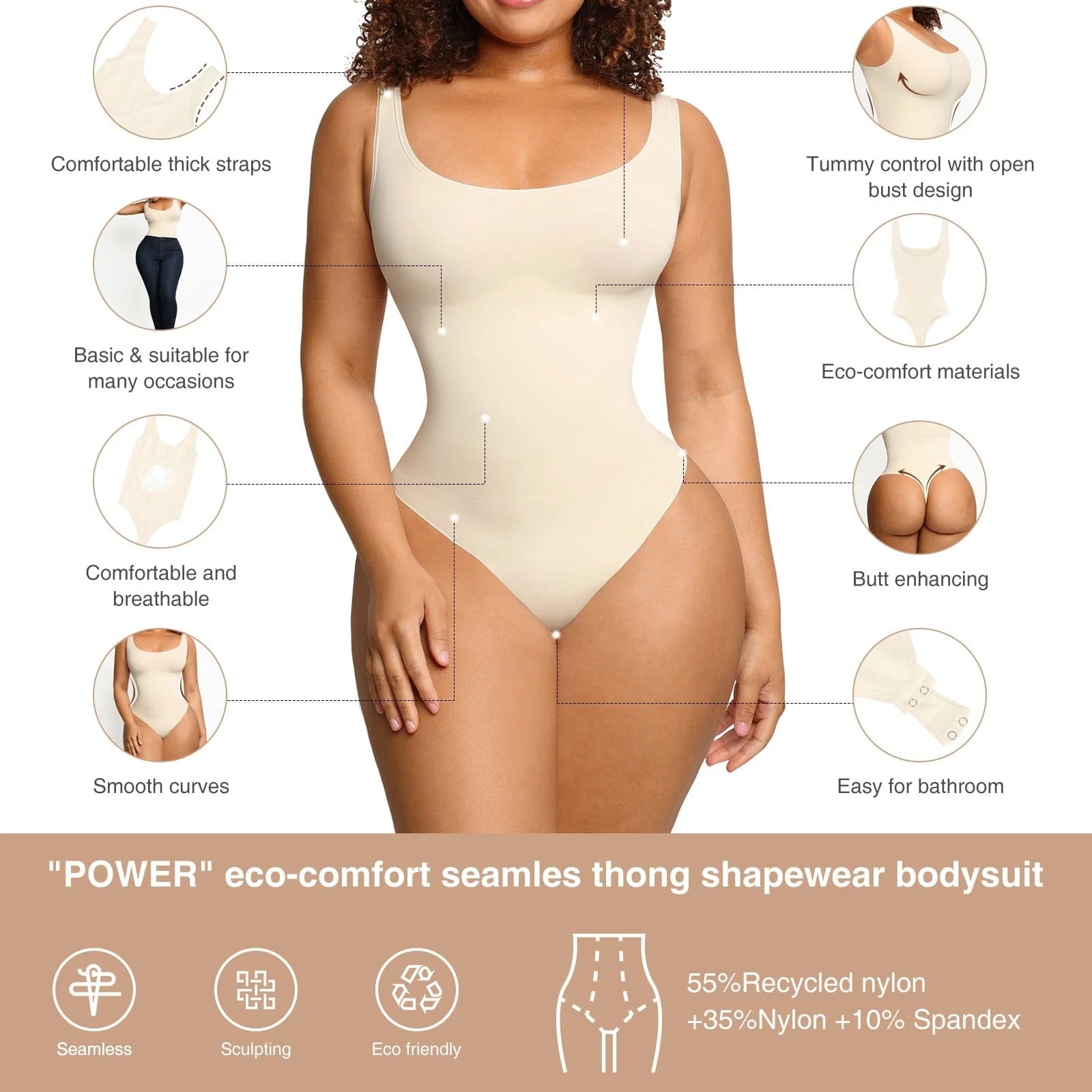 PowerSculpting Comfort Bodysuit